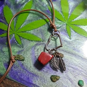 Red Jasper & Red Copper pendant